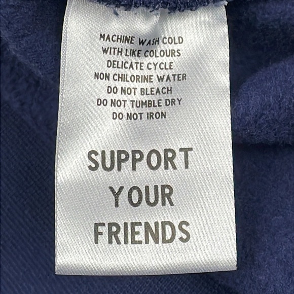 NWT Krost x Nautica Fair Winds Vented Hoodie Sweatshirt Blue Side Tie Sz L - Picture 13 of 16